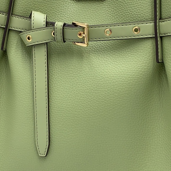 MICHAEL KORS EMILIA LARGE EAST WEST TOTE LIGHT SAGE COLOR - Picture 14 of 16